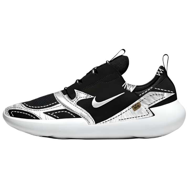 Nike Nike E Series AD Silver Wing Remake Mesh Cushioning Low top Casual Shoes Men's Black Silver