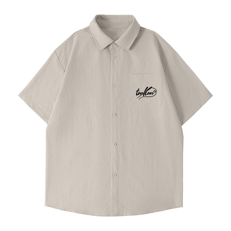 Tonlion Shirts Unisex Lapel Thin Other