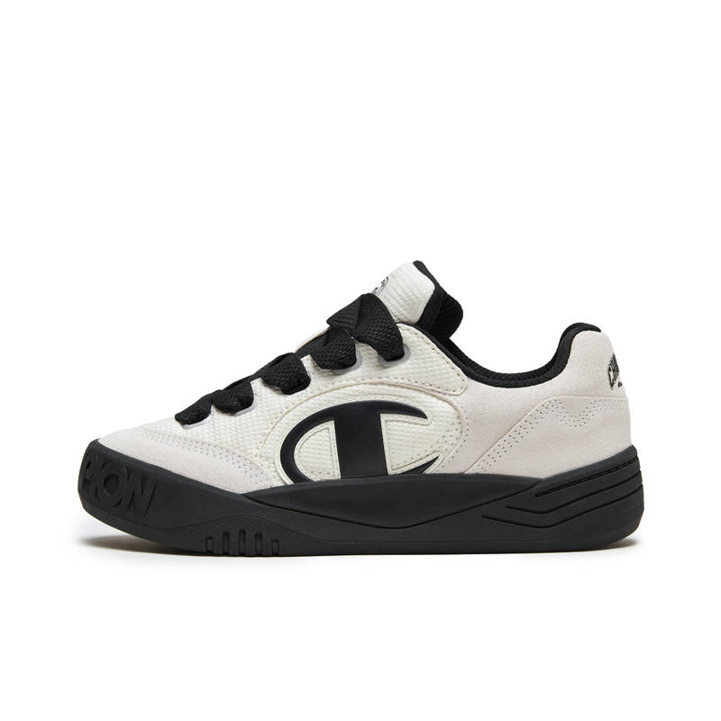 Champion Low top Skateboard Shoes Men's Milk White/Black
