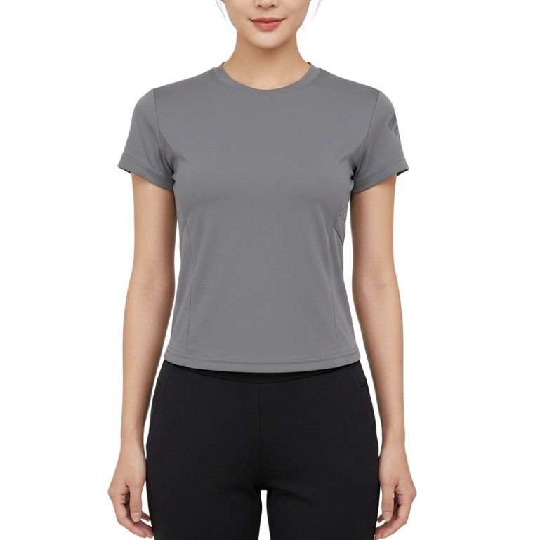 Adidas Adidas FOS T Shirts Women's Gray Crew Neck Moderate