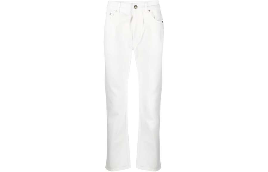 Palm Angels logo-embossed straight jeans