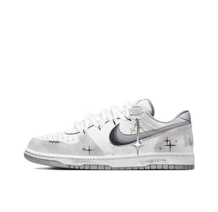 Nike Nike Big Star Island Creations, Star Mist Skateboard Shoes Men's Gray, White