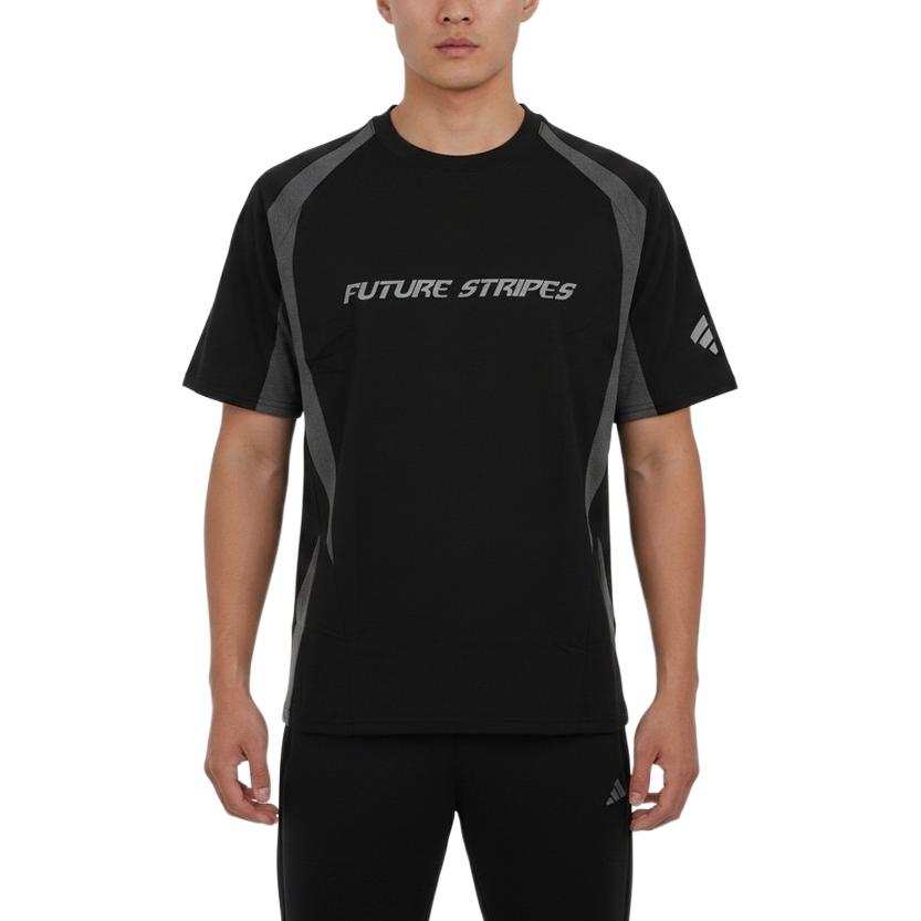 Adidas Adidas FOS T Shirts Men's Black Crew Neck Moderate