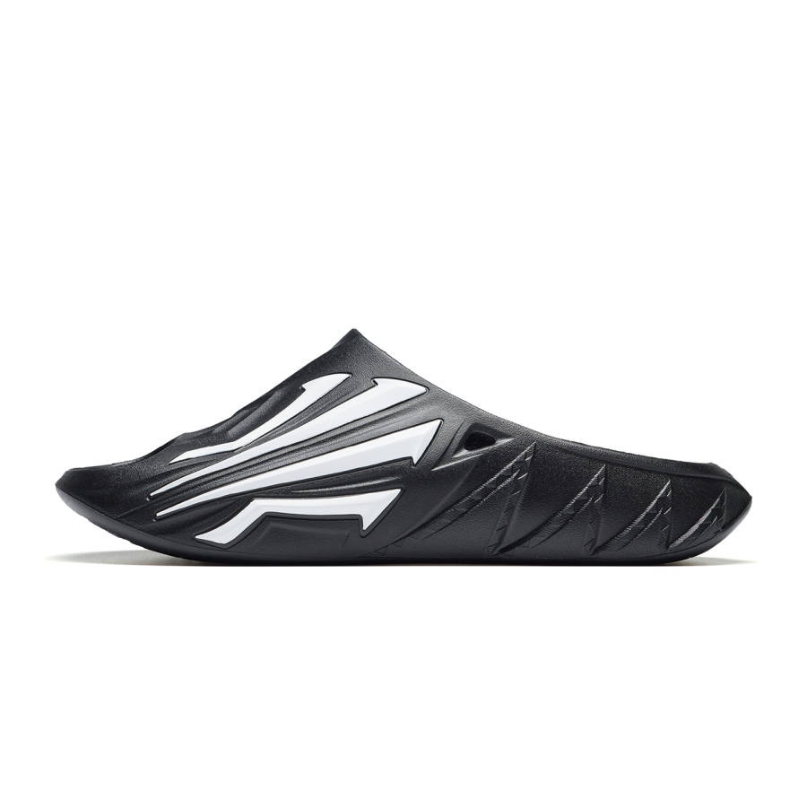 Anta Abrasion Resistant Cushioning Slide Slippers Men's Black White