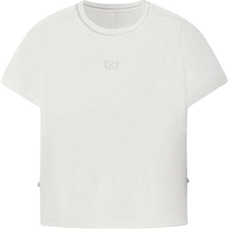 FILA T Shirts Women's Cloud White Crew Neck Moderate