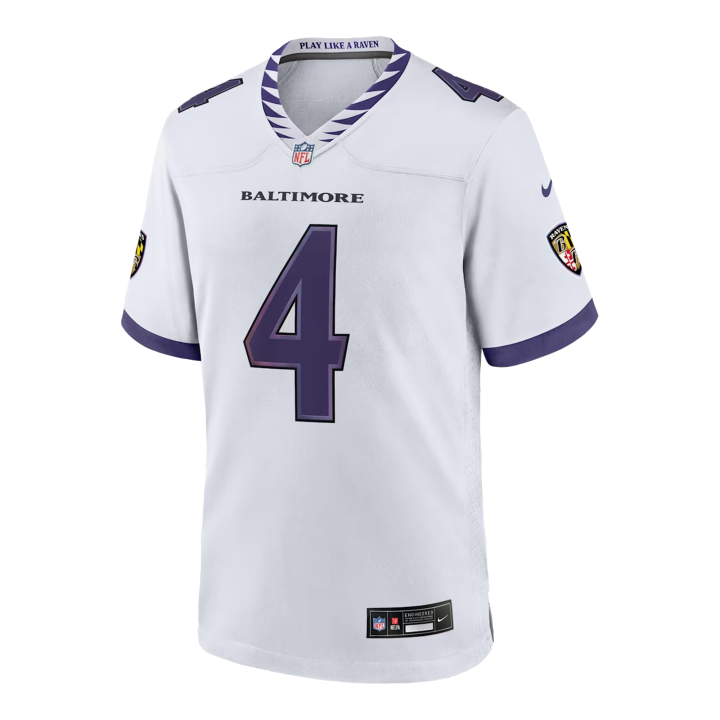 Nike Nike Zay Flowers Baltimore Ravens Men's Nike Nfl Game Jersey