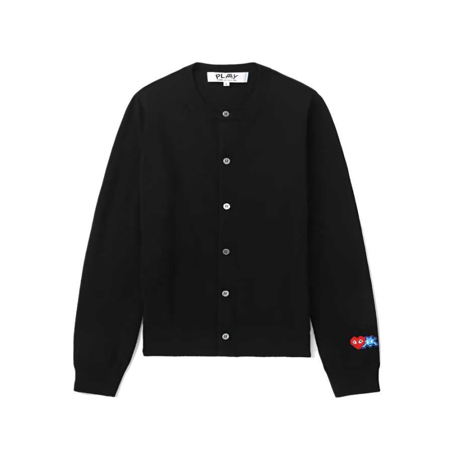 CDG Play Knitwear Women's Black Crew Neck Moderate