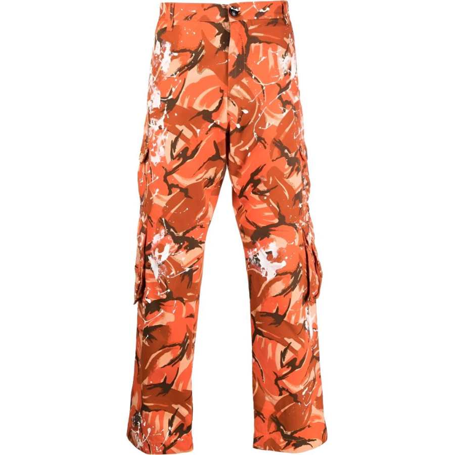 Martine Rose Camouflage Printed Mid Rise Cargo Pants