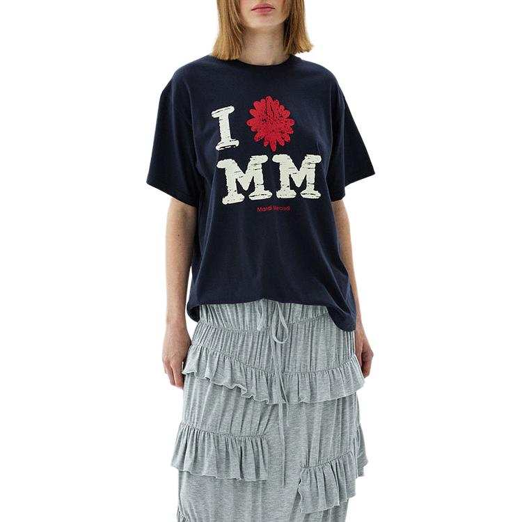 MARDI MERCREDI T Shirt Women's Korean Style