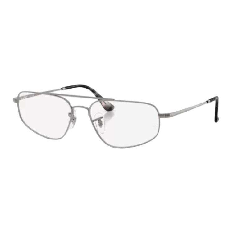 RayBan Metal Irregular Shape Prescription Glasses Unisex Gunmetal