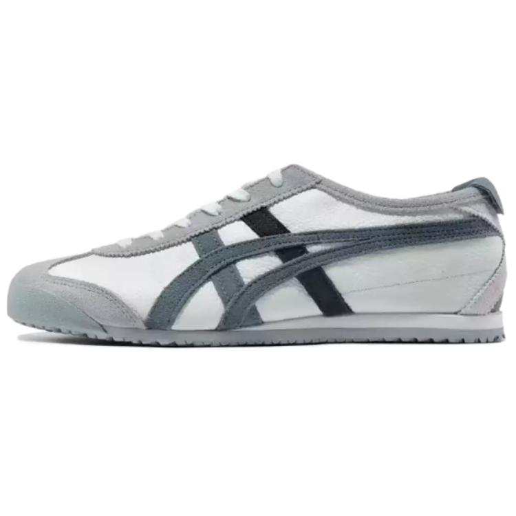 Onitsuka Tiger Mexico 66 Fabric Slip Resistant Low top Casual Shoes Unisex White Gray