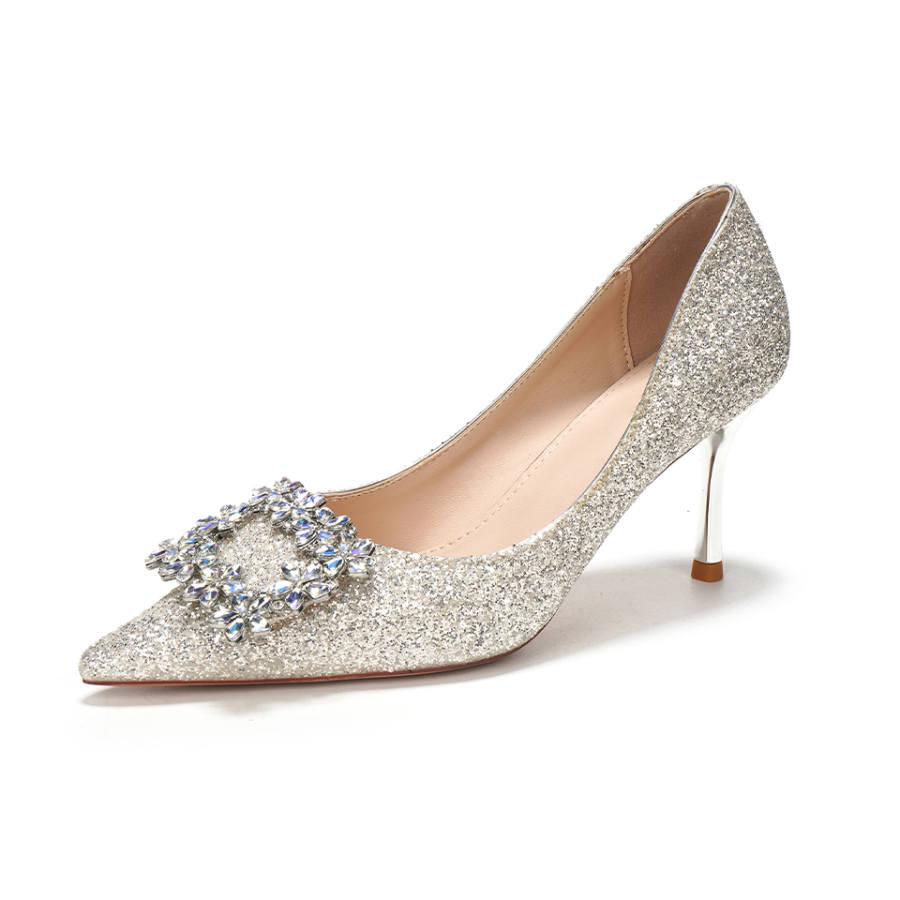 Lanza High Heels Women's Black/Water Silver