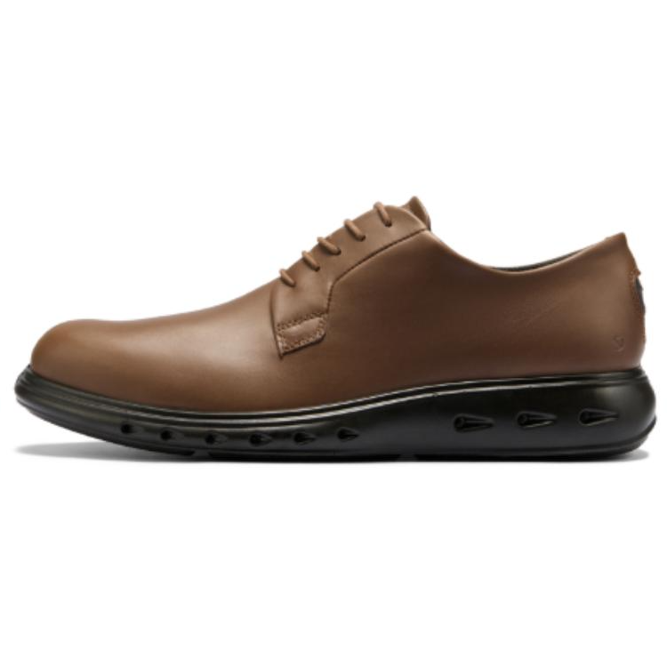Ecco Hybrid Waterproof 720 Cow Leather Casual Leather Shoes Men's Cocoa Brown