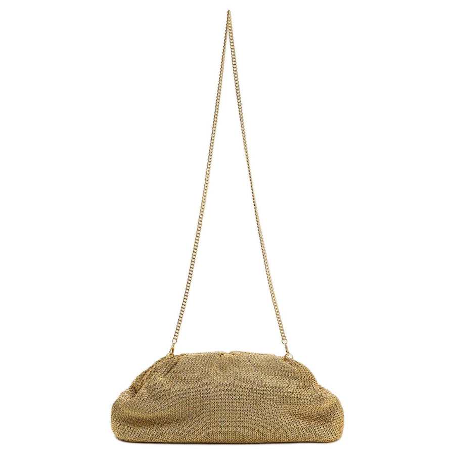 ZARA Polyester Crossbody Bags Women's Gold