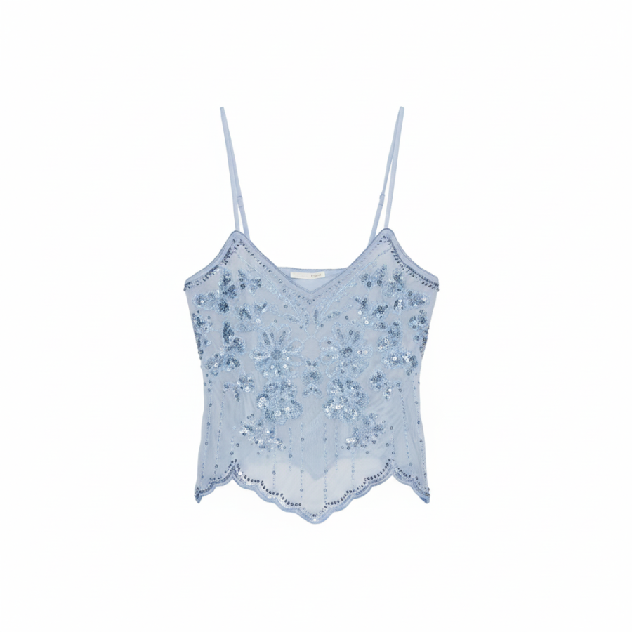 ZARA Camisoles Women's Light Blue Moderate Other