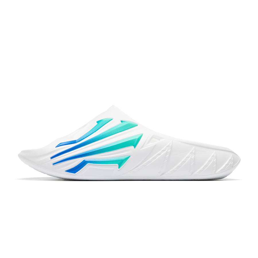 Anta Abrasion Resistant Cushioning Slide Slippers Men's White Blue Green