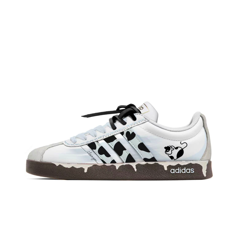 Adidas Adidas Vl Court Classic Milk Love Song Low top Skateboard Shoes Unisex Blue