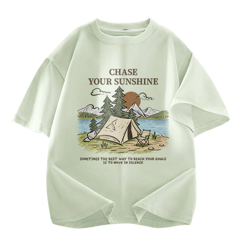 MINISO T Shirts Unisex Crew Neck Moderate Heavyweight