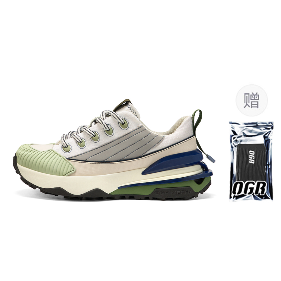 OGR Low top Casual Running Shoes Unisex Light Green