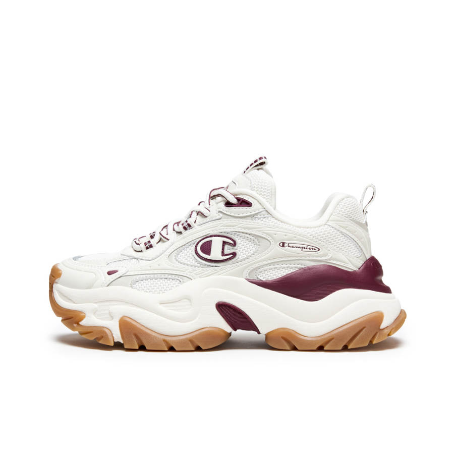 Champion Low top Chunky Sneakers Women's Milk White/Saddle Red