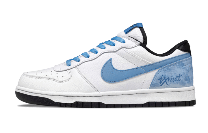 Nike Nike Big Slip Resistant, Abrasion Resistant, Breathable Low top Skateboard Shoes Men's White Blue
