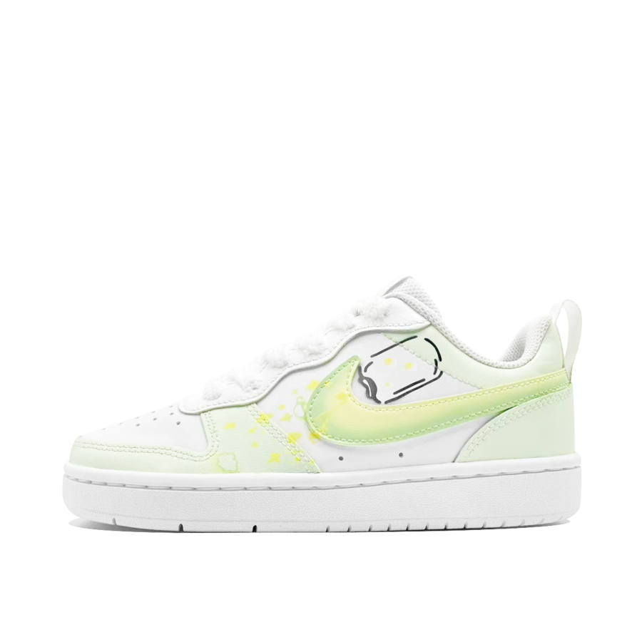 Nike Nike Court Borough Cloud Edge Halogen Heater Leather Slip Resistant Cushioning Abrasion Resistant Breathable Low top