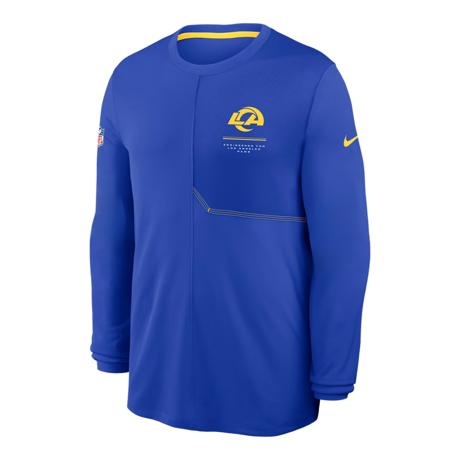 Nike Nike Los Angeles Rams Sideline Coach Men's Nike Dri-FIT Nfl Long-Sleeve Top