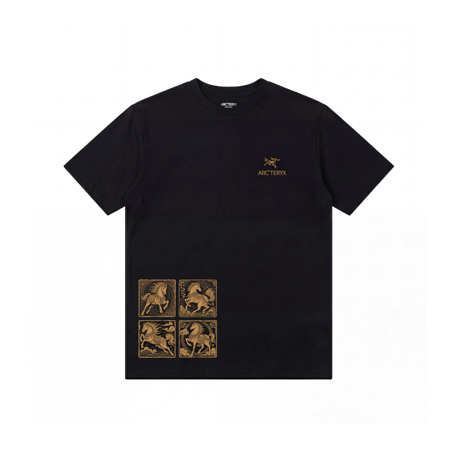 Arcteryx KRAGG T Shirts Unisex Black/Black International, Suggestion Size Small Crew Neck Thin