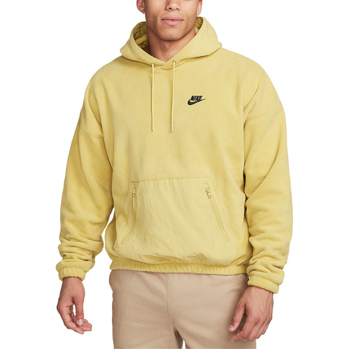 Nike Nike Sweatshirts Men's Yellow Hooded Non Detachable Moderate