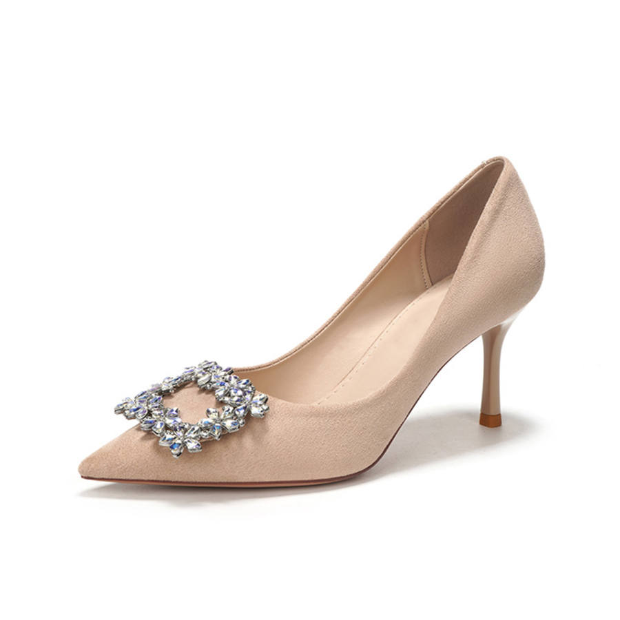 Lanza High Heels Women's Cameo Brown/Black/Apricot