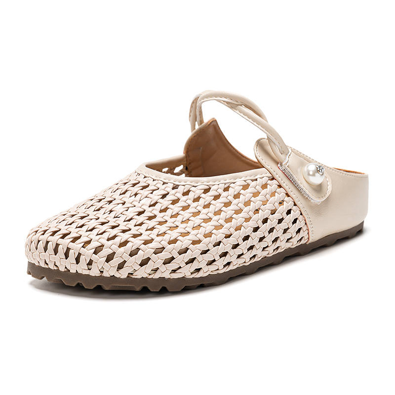 Warrior Stitching Cut Out Slip Resistant Abrasion Resistant Closed Toe Slippers Women's