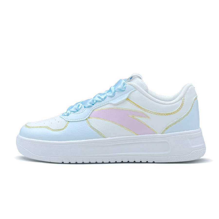 Anta Easy Cushioning Abrasion Resistant Low top Skateboard Shoes Women's Blue White