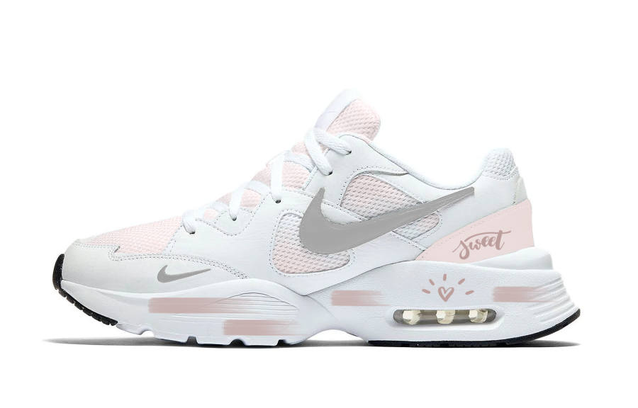 Nike Nike Air Max Fusion Abrasion Resistant Low top Casual City Commuting Running Shoes Unisex Pink