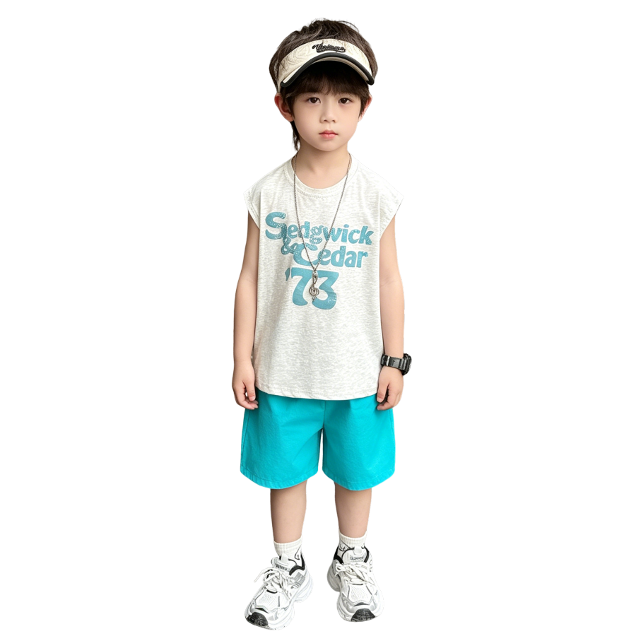 Lanza Kids Casual Sportswear Crew Neck Thin Stretch