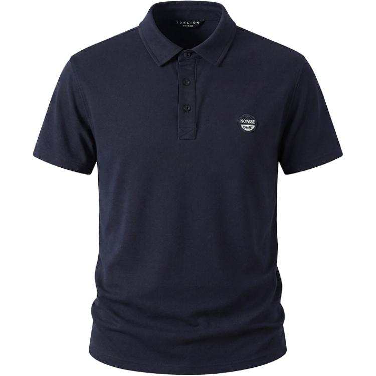 Tonlion Polo Shirts Men's Polo Collar Moderate Straight Fit