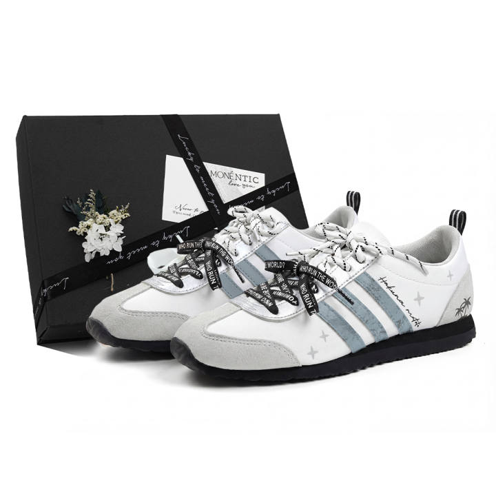 Adidas Adidas VS JOG 2.0 Coconut Shadow Starry Path MONE Creation, Box Low top German Army Trainers Unisex Black White