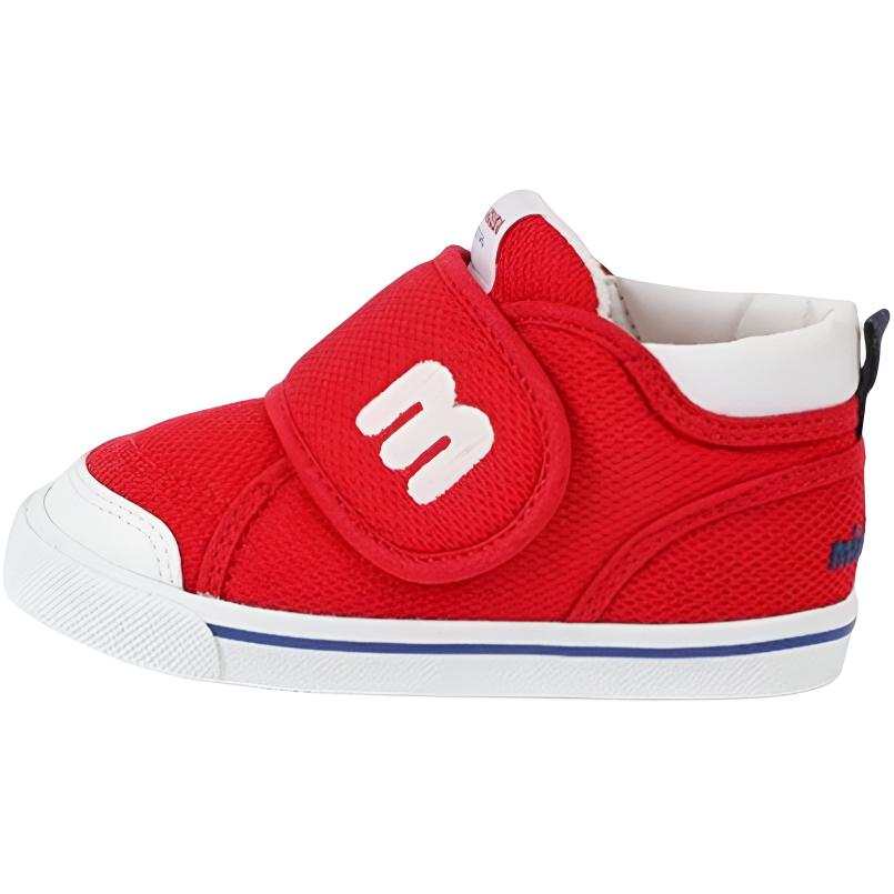 MIKI HOUSE Synthetic Leather Slip Resistant Anti Kick Abrasion Resistant Breathable Support Mid top Toddler Shoes