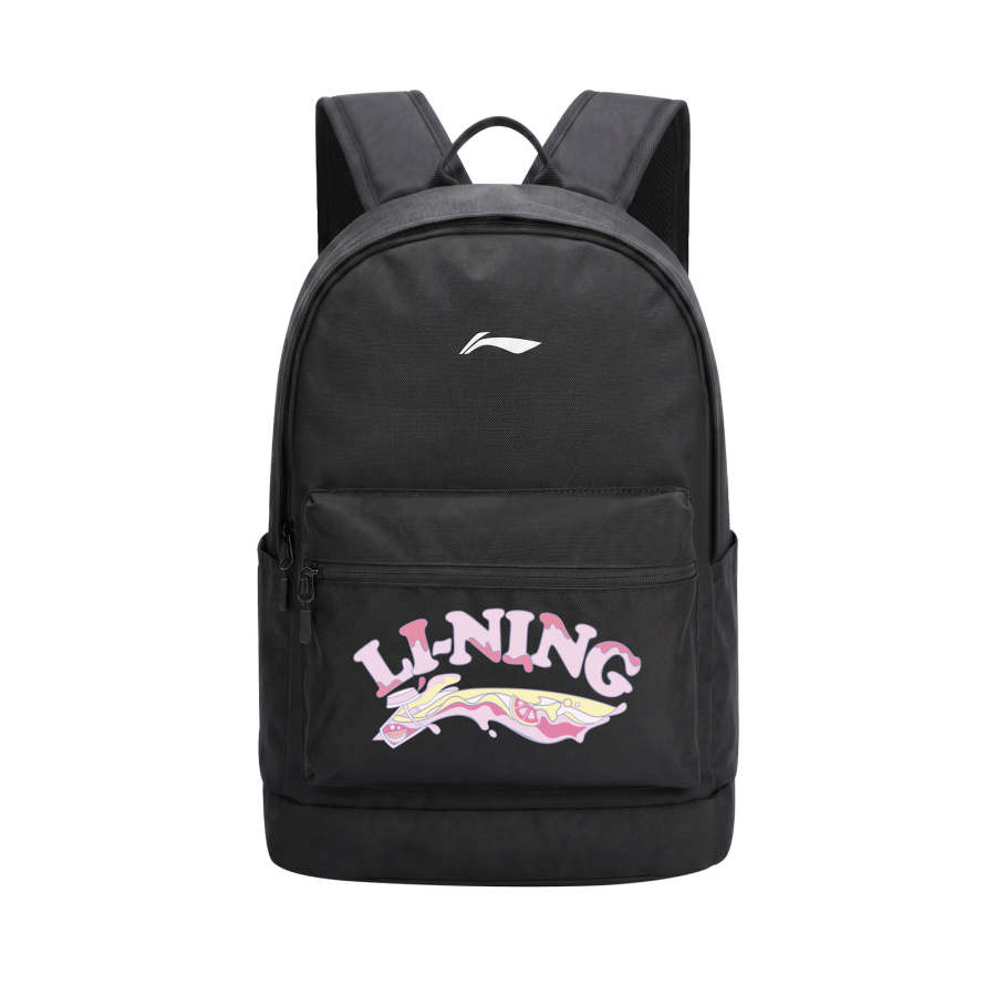 Li-Ning Li Ning Polyester Backpack Regular Unisex Standard Black