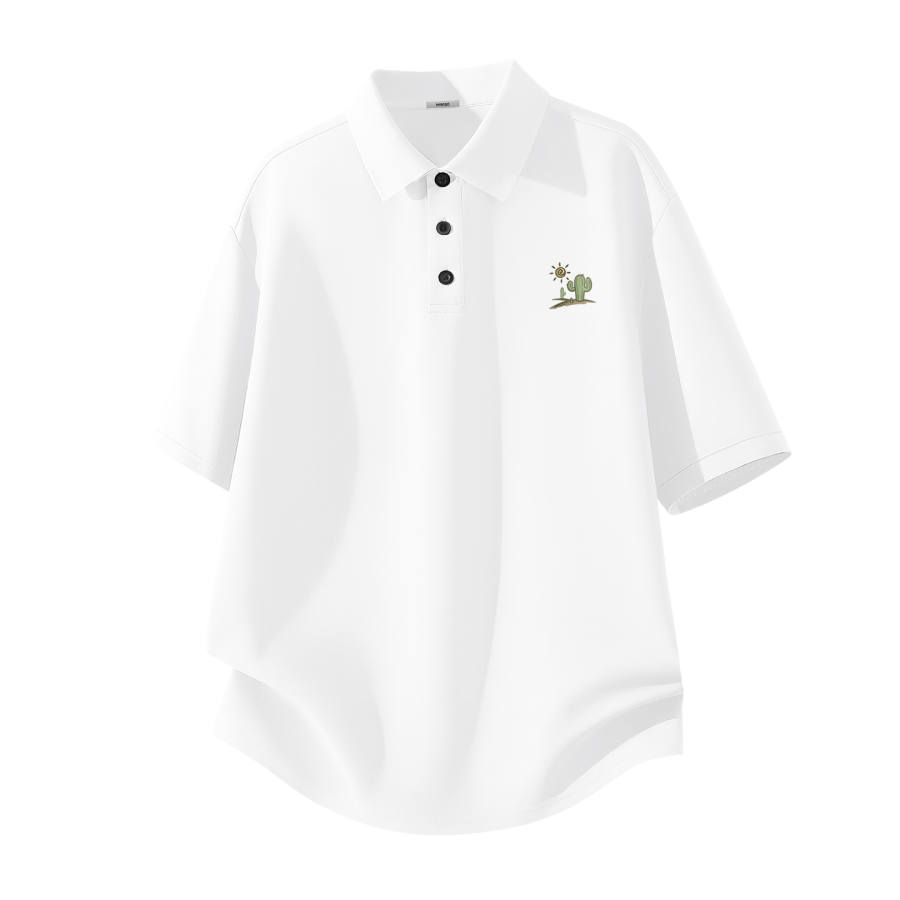 MINISO Polo Shirts Unisex Polo Collar Moderate Straight Fit