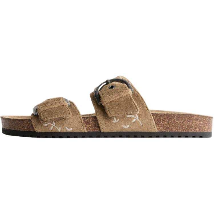 ZARA Kids' Outdoor Slippers Brown