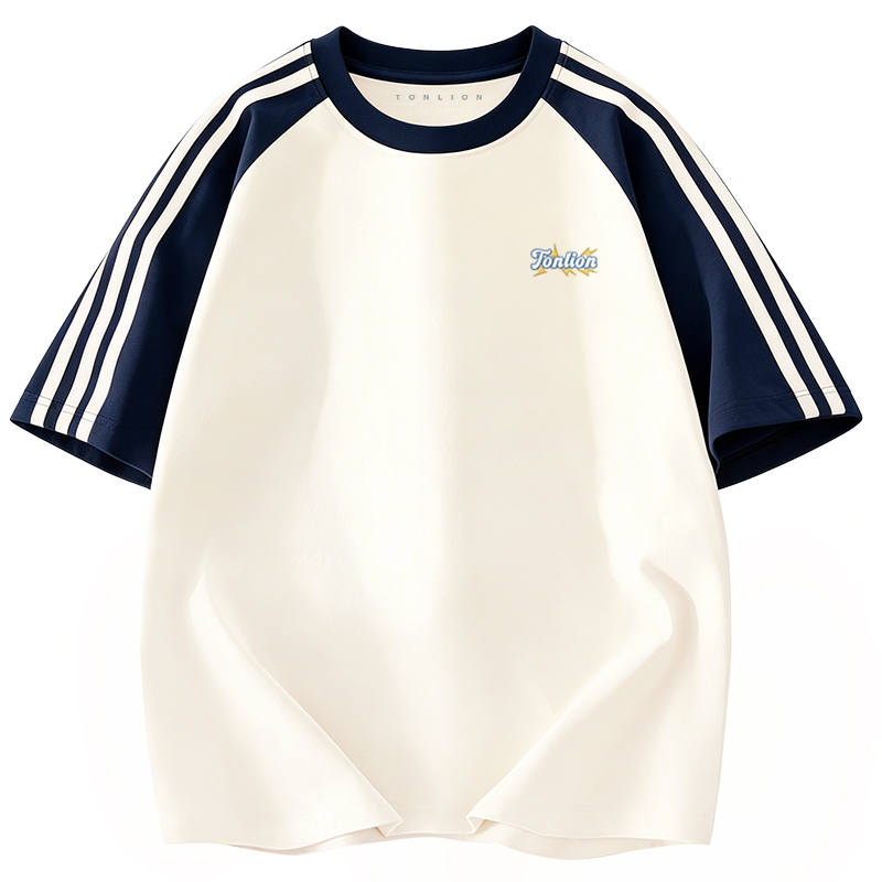 Tonlion T Shirts Women's Crew Neck Moderate Straight Fit