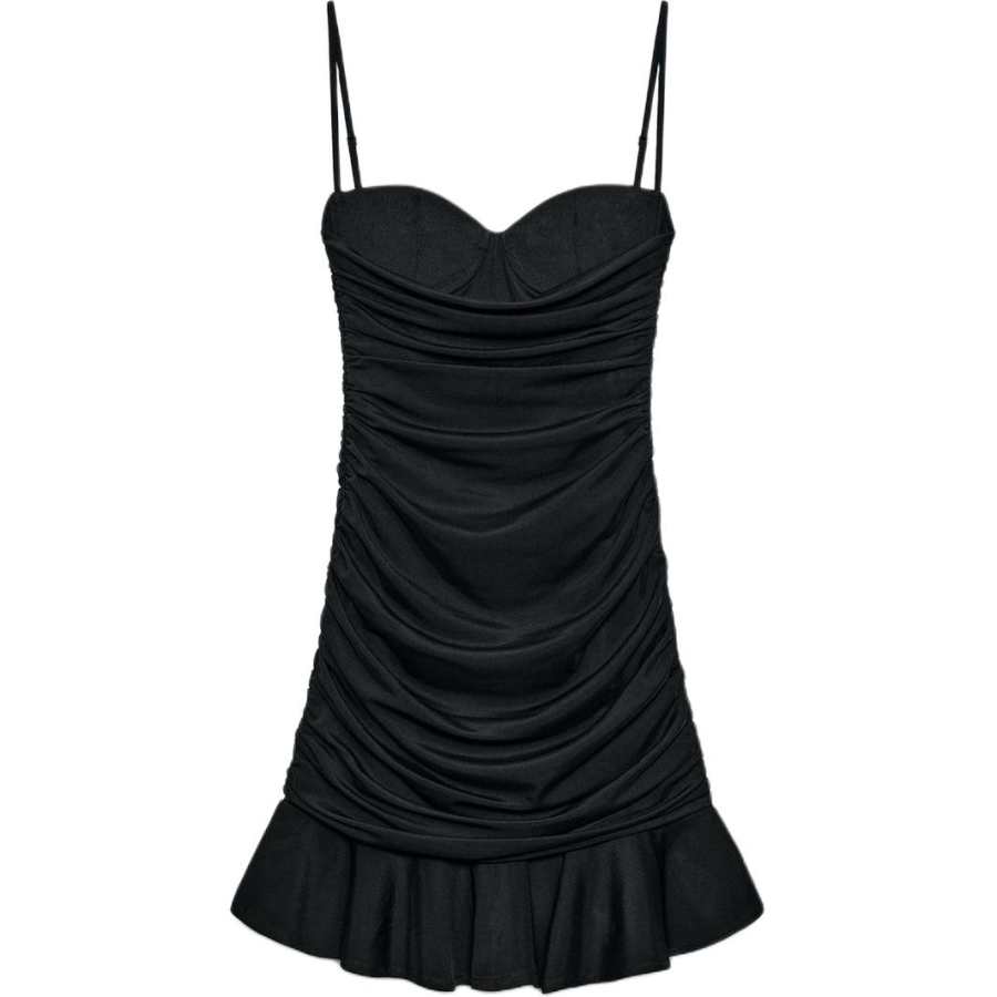 ZARA Slip Dresses Women's Black Camisole Moderate
