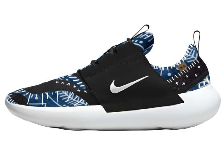 Nike Nike E Series AD Embroidered Remake Mesh Cushioning Low top Casual Shoes Men's Black Blue