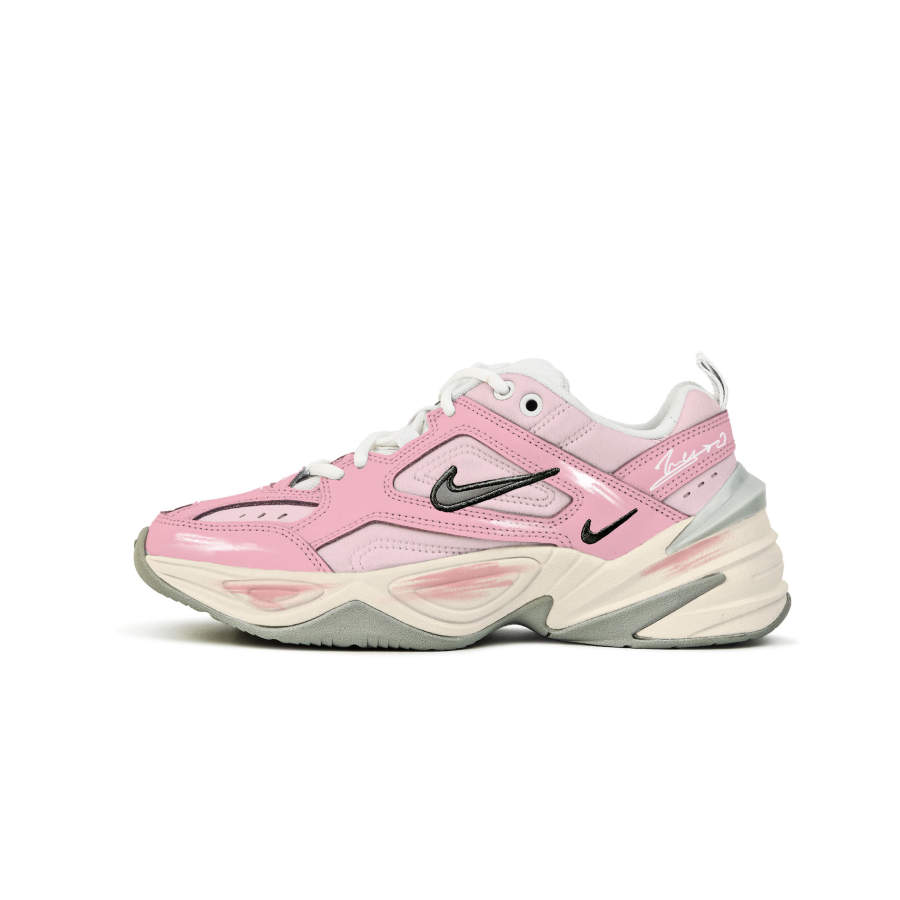 Nike Nike M2K Tekno Cloud Peach Milk Frother Cushioning Abrasion Resistant Height Increasing Low top Chunky Sneakers Women's