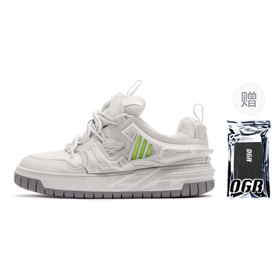 OGR GAMER MAX Collection Stylish Skateboarding Shoes Unisex Awake White