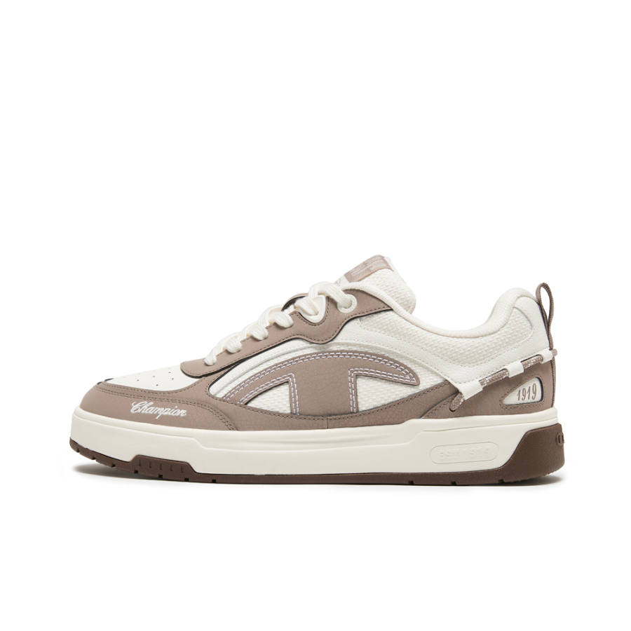 Champion Low top Skateboard Shoes Men's Velvet Brown/Milk White