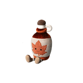 JELLYCAT Interesting Items Sweet And Sour Maple Syrup Maple Leaf Dolls Plush Doll Canadian Limited Trumpets High