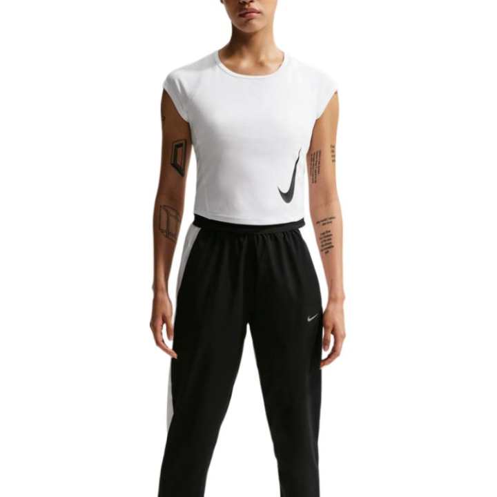 Nike Nike TEMPO T Shirts Women's White Crew Neck Moderate
