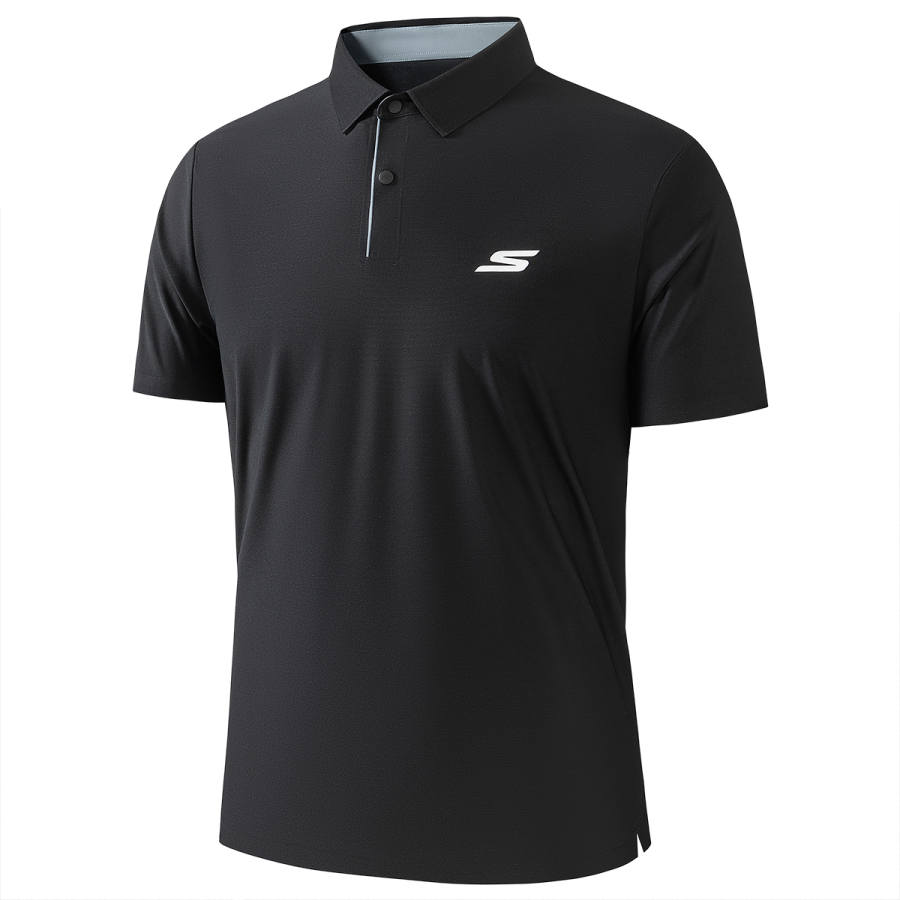 Skechers Polo Shirt Unisex Black 002K