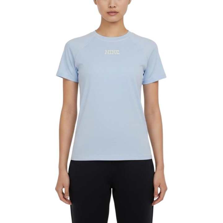 Nike Nike T Shirts Women's Blue Crew Neck Moderate